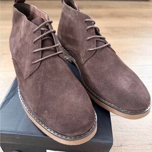 New Bruno Marc Dark Brown Chukka Boots - Size 9